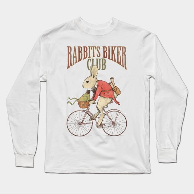 Biker Long Sleeve T-Shirt by mikekoubou